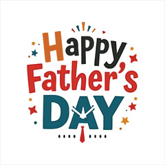 Fototapeta premium Father vector art Tee Message Design