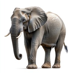Fototapeta premium Majestic elephant, facing forward