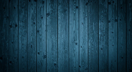 Fototapeta premium Weathered blue wood with a rustic grain pattern, perfect for a vintage wall background.