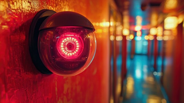 Surveillance Camera in Red Corridor: A Night Vision Security System