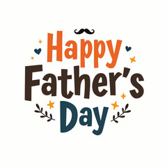 Obraz premium Fathers Day Shirt Vector Art with Family Message
