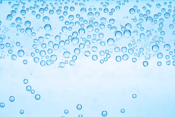 Refreshing soda water as background, closeup view