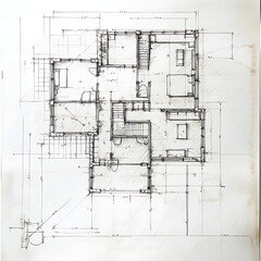 Urban structure and architectural blueprint plan high resolution picture