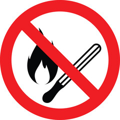 no fire sign. No smoking sign