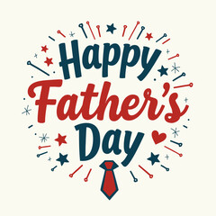 Obraz premium Simple vector art Shirt For Father’s Day