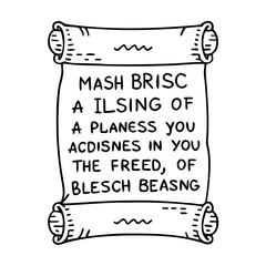 irish blessing scroll icon, irish blessing scroll line art - simple line art of irish blessing scroll, perfect for irish blessing scroll logos and icons