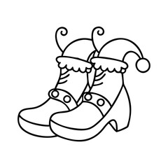 jester shoes icon, jester shoes line art - simple line art of jester shoes, perfect for jester shoes logos and icons