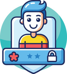 Secure Login Character with Lock