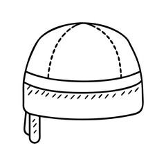 men s traditional cap kufi icon, men s traditional cap kufi line art - simple line art of men s traditional cap kufi, perfect for men s traditional cap kufi logos and icons