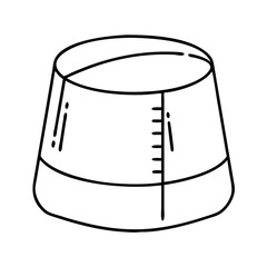 men s traditional cap kufi icon, men s traditional cap kufi line art - simple line art of men s traditional cap kufi, perfect for men s traditional cap kufi logos and icons