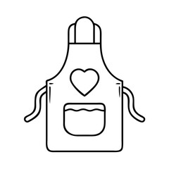 mom s apron icon, mom s apron line art - simple line art of mom s apron, perfect for mom s apron logos and icons
