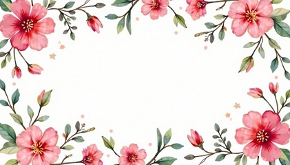Delicate watercolor floral pattern, perfect for spring events , print, pastel, vibrant