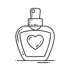mom s perfume bottle icon, mom s perfume bottle line art - simple line art of mom s perfume bottle, perfect for mom s perfume bottle logos and icons