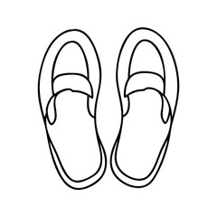 mom s slippers icon, mom s slippers line art - simple line art of mom s slippers, perfect for mom s slippers logos and icons