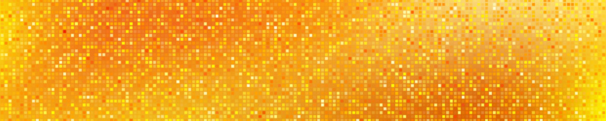 Gold glitter shining halftone style mosaic texture background for disco party, summer wallpapper, new year banner