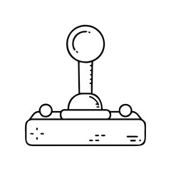 old school joystick icon, old school joystick line art - simple line art of old school joystick, perfect for old school joystick logos and icons