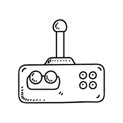 old school joystick icon, old school joystick line art - simple line art of old school joystick, perfect for old school joystick logos and icons
