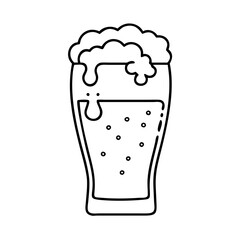 pint of stout icon, pint of stout line art - simple line art of pint of stout, perfect for pint of stout logos and icons
