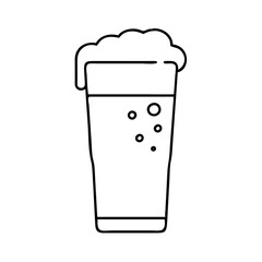 pint of stout icon, pint of stout line art - simple line art of pint of stout, perfect for pint of stout logos and icons