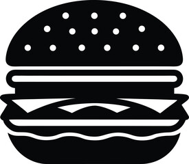 Burger Icon Vector Illustration