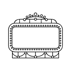 vintage cinema marquee icon, vintage cinema marquee line art - simple line art of vintage cinema marquee, perfect for vintage cinema marquee logos and icons