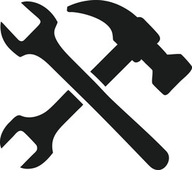 hammer and wrench icon