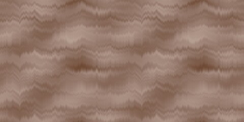Soft brown space dyed washed border seamless pattern. Mocha tan effect washed wavy degraded design for banners, fashion ribbon trim and edge designs. Mottled textured and calm.