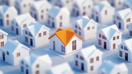 Find your dream home real estate property search unique house orange roof neighborhood housing market