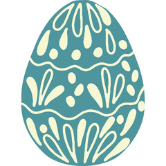 Easter Eggs Vector Clipart Isolated — Hand-Drawn Spring Holiday Decorations, Commercial Use SVG/PNG