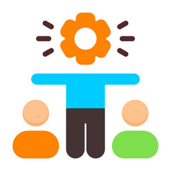 Leadership and Team Flat Flat Icon