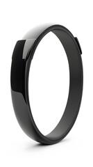 Black Fitness Tracker Isolated