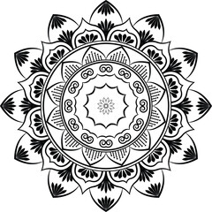 A round design with a round design that says mandalas