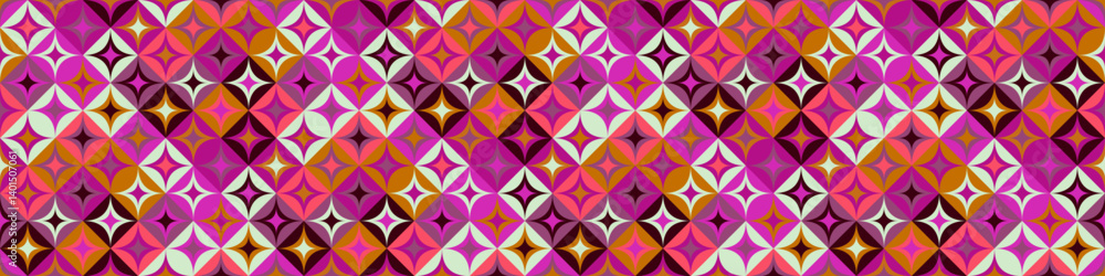 Poster multicolored mosaic pattern background - colorful wide abstract vector design