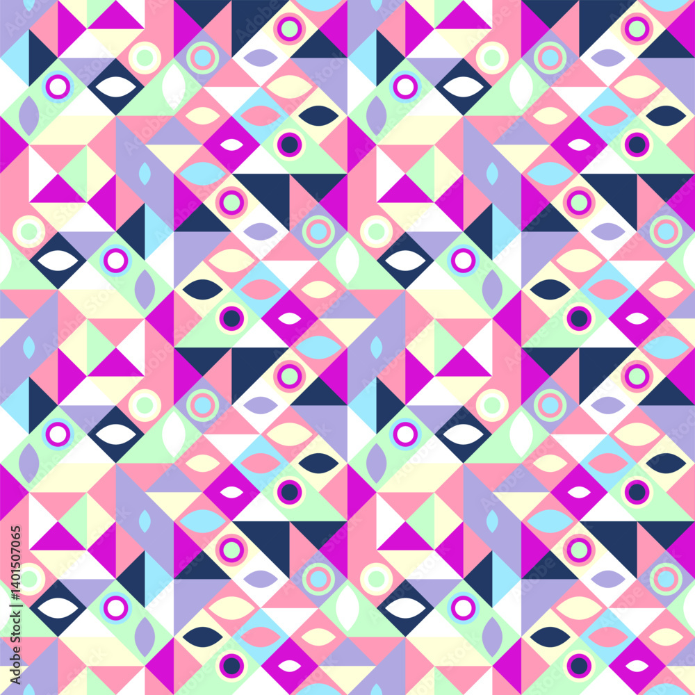 Poster colored diagonal geometric pattern background - abstract vector design