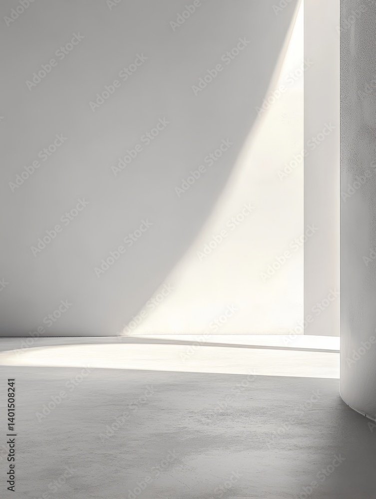Poster serene minimalist abstract design featuring soft gradient colors and a calm horizon effect during tw