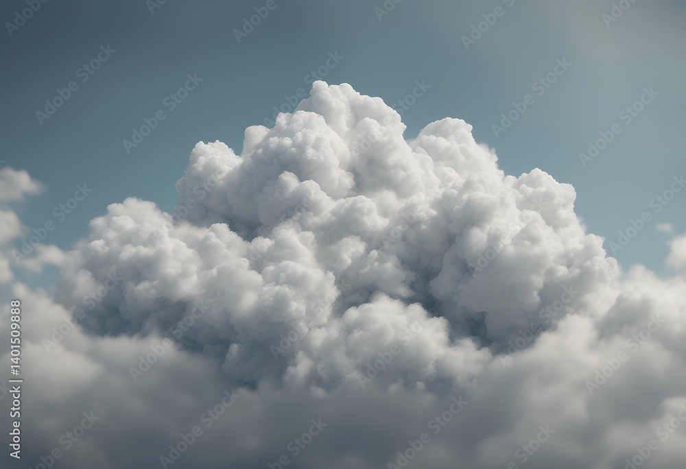 Poster isolated cut cloud backgrounds clear realistic 3d out transparent rendering atmosphere freedom fluff