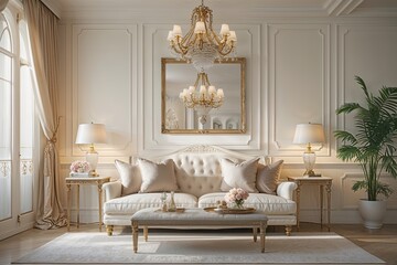 Ivory Canvas with Delicate Gradient Nuances Reflecting Chic Design Philosophy