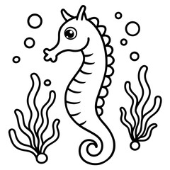 vector illustration of a cartoon octopus