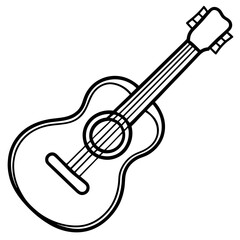 guitar icon vector