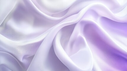 Obraz premium An abstract white and purple textile, soft and white, ideal for beauty product backgrounds.