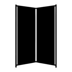 office partition black silhouette icon - of a home office office partition, furniture vector art