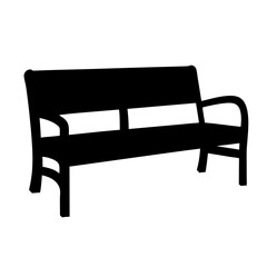 outdoor sofa black silhouette icon - of a home office outdoor sofa, furniture vector art
