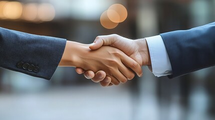Business handshake partnership deal agreement collaboration success corporate professional meeting 100
