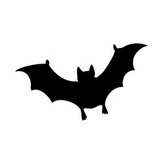 Fototapeta premium A bat vector icon with outstretched wings