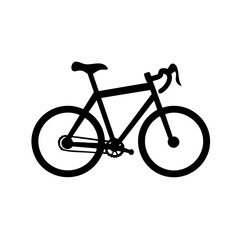 Obraz premium A bicycle vector icon with frame and pedals