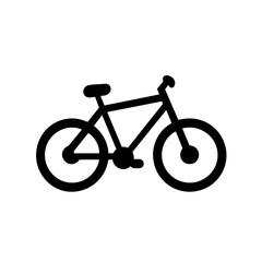 Obraz premium A bicycle vector icon with frame and pedals