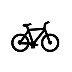 Fototapeta premium A bicycle vector icon with frame and pedals