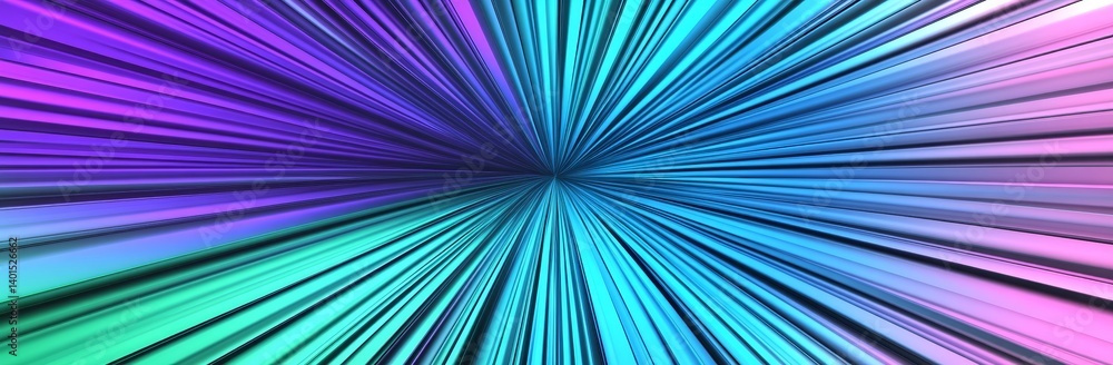 Poster vibrant swirling patterns create a dynamic tunnel effect of pastel colors and light with a central b