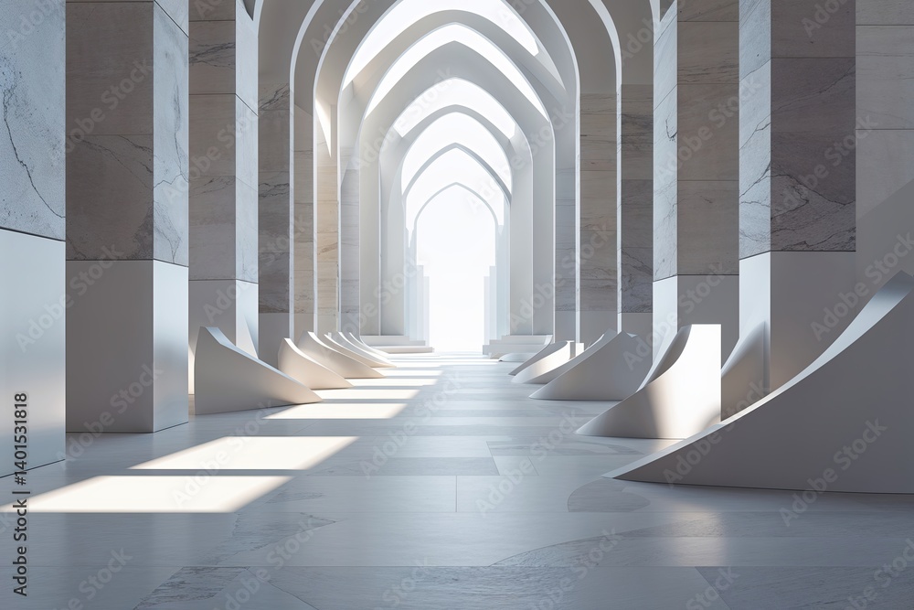 Aufkleber journey through elegant minimal and abstract digital visuals