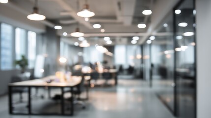 Blurred office interior background.